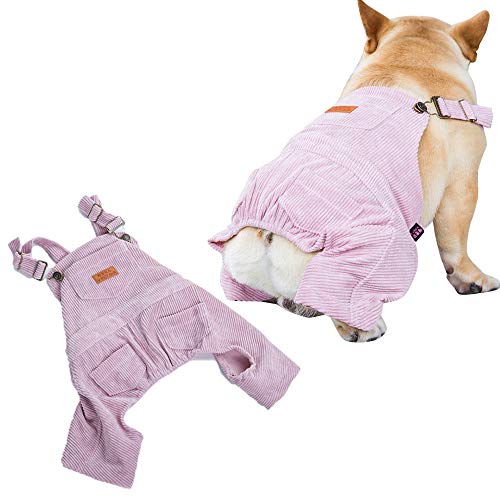 PAPIEEED Hundebekleidung Overall, Jeans, Hundebekleidung Welpen-Strampler Jumpsuit für kleine mittelgroße Hunde, Haustiermode Kostüme für Winter und Herbst von PAPIEEED