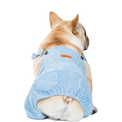 PAPIEEED Hundebekleidung Overall, Jeans, Hundebekleidung Welpen-Strampler Jumpsuit für kleine mittelgroße Hunde, Haustiermode Kostüme für Winter und Herbst von PAPIEEED