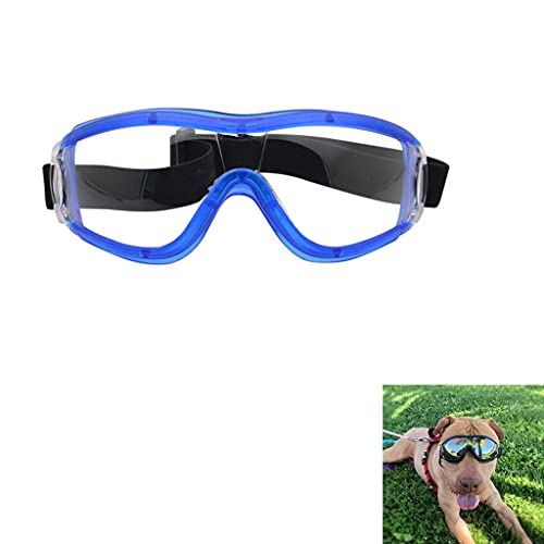 PAPIEEED Wasserdichte Haustier-Sonnenbrille, UV-beständige Hundebrille, schneefeste Brille, winddicht, Schutz mit verstellbarem Riemen für mittelgroße und große Hunde von PAPIEEED