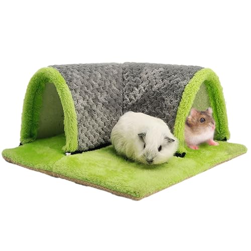PAPIEEED Warmes Tunnelversteck für Kleintiere, weiches Meerschweinchenbett, abnehmbare Hamsterhäute und Röhren, Käfigzubehör für Zuckergleiter, Maus, Igel, Chinchilla PAPIEEED Warmes Tunnelversteck für Kleintiere, weiches Meerschweinchenbett, abnehmbare Hamsterhäute und Röhren, Käfigzubehör für Zuckergleiter, Maus, Igel, Chinchilla von PAPIEEED