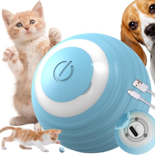 PARENCE. - Interaktiver Ball für Katzen und Hunde – wiederaufladbar über USB – 2 Modi automatisch & manuell – intelligente Rotation – weiches LED-Licht – Anti-Stress & Anti-Langeweile PARENCE. - Interaktiver Ball für Katzen und Hunde – wiederaufladbar über USB – 2 Modi automatisch & manuell – intelligente Rotation – weiches LED-Licht – Anti-Stress & Anti-Langeweile von PARENCE