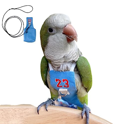 Vogel Kleidung Papagei Windeln Vogel Flug Anzüge, Wiederverwendbare Wasserdichte Windeln Haustier Vogel Liefert (mit Seil, 2M) von PARREN