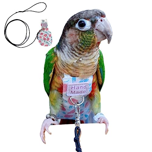 Vogel Kleidung Papagei Windeln Vogel Flug Anzüge, Wiederverwendbare Wasserdichte Windeln Haustier Vogel Liefert (mit Seil, L) von PARREN