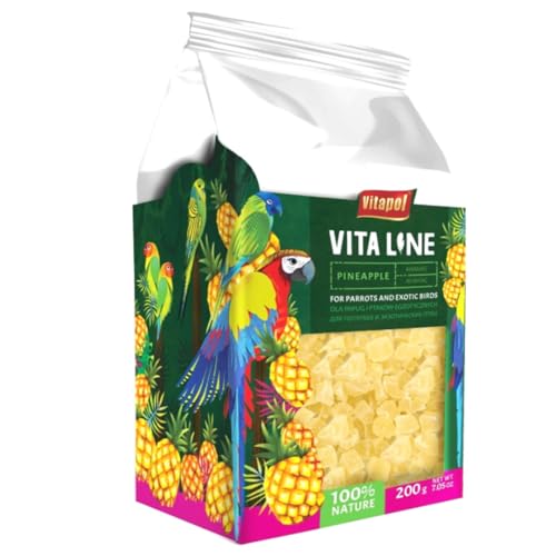 Vitapol VITALINE - Ananas für alle Papageien 200g von PARROTPLANET.PL
