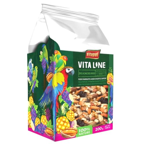 Vitapol VITALINE - Gemischte Nüsse für alle Papageien 200g von PARROTPLANET.PL