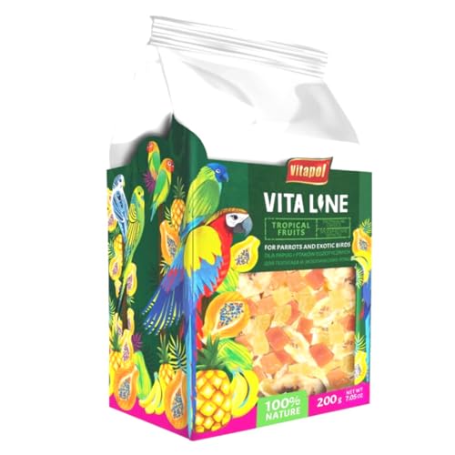 Vitapol VITALINE - Tropische Früchte für alle Papageien 200g von PARROTPLANET.PL