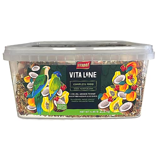 Vitapol Vitaline - Futter für Sittiche, Affen und andere mittelgroße Papageien 2,2 kg von PARROTPLANET.PL