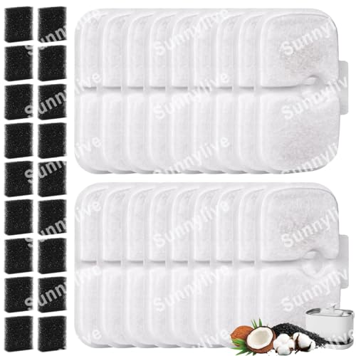 18 Set Katzenbrunnen Filter Ersatz kompatibel mit Petlibro 2,5 L Dockstream Cat Water Fountain PLWF005/PLWF105/PLWF115, 18 Filterkartuschen und 18 Schaumstoffschwämme 18 Set Katzenbrunnen Filter Ersatz kompatibel mit Petlibro 2,5 L Dockstream Cat Water Fountain PLWF005/PLWF105/PLWF115, 18 Filterkartuschen und 18 Schaumstoffschwämme von PARTSEE