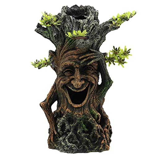 PASHFSA Aquarium Dekoration Baumstamm Wurzeln Gesicht Ornament Zubehör Höhlenfisch Hideou PASHFSA Aquarium Dekoration Baumstamm Wurzeln Gesicht Ornament Zubehör Höhlenfisch Hideou von PASHFSA