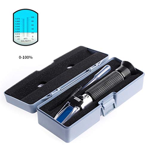 PASHFSA Salzgehalt Refraktometer Messgerät Wasserleser Marine 0~10% Aquarium Test Tester PASHFSA Salzgehalt Refraktometer Messgerät Wasserleser Marine 0~10% Aquarium Test Tester von PASHFSA