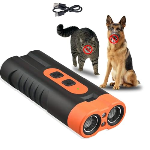 Antibell Ultraschall Gerät,Ultraschall Hundegebell(Mit Beleuchtung),Anti Bell Ultraschall,Dreigang-Frequenzumwandlung,Anti Bell Gerät Hunde,Hundeschreck Ultraschall,Ultraschall Hundeabwehr(2 Kerne) von PASLFC