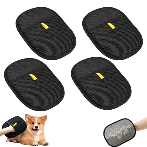PASLFC 4 Stück Tierhaarentferner Handschuh Doppelseitige,Fell Magnet Handschuh Wiederverwendbare,Handschuh Tierhaarentfernung,Pet Hair Remover Glove,Katzenhaarentferner Handschuh für Katzen und Hunde PASLFC 4 Stück Tierhaarentferner Handschuh Doppelseitige,Fell Magnet Handschuh Wiederverwendbare,Handschuh Tierhaarentfernung,Pet Hair Remover Glove,Katzenhaarentferner Handschuh für Katzen und Hunde von PASLFC