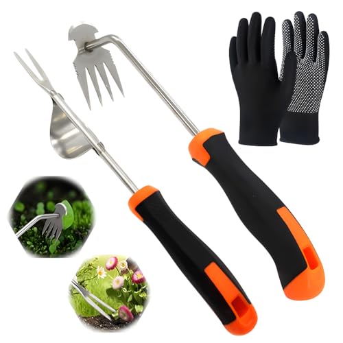 PASLFC Gartenarbeit Hand Unkrautstecher,Unkraut Entferner Gerät Edelstahl,Entwurzelungswerkzeug,Handjätgerät,Wurzeljäter,Gartenwerkzeug Unkrautstecher,Manual Weeders,Unkrautjäter mit Stiel PASLFC Gartenarbeit Hand Unkrautstecher,Unkraut Entferner Gerät Edelstahl,Entwurzelungswerkzeug,Handjätgerät,Wurzeljäter,Gartenwerkzeug Unkrautstecher,Manual Weeders,Unkrautjäter mit Stiel von PASLFC
