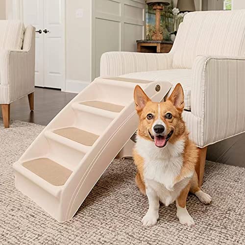 Hundetreppe für kleine Hunde, Faltbare Haustiertreppe, tragbare Hunde-/Katzenleiter für Hochbett oder Sofa, Gewicht bis zu 60 kg von PASPRT