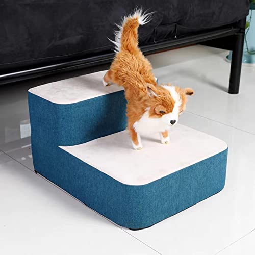 Hundetreppe für kleine Hunde, Hundetreppe aus hochdichtem Schaumstoff, langlebig, stark tragend, ideal für verletzte Hunde, ältere Hunde und Katzen (40 * 50 * 27CM) von PASPRT