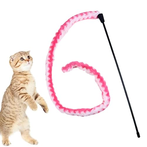 Katzenspielzeug für Hauskatzen, Katzenspielzeug - Plüsch-Katzen-Teaser-Spielzeug - Plüsch-Katzenstabspielzeug, Kätzchenspielzeug mit Glocken, interaktives Katzenspielzeug für Teaser-Spiel und Bewegung Katzenspielzeug für Hauskatzen, Katzenspielzeug - Plüsch-Katzen-Teaser-Spielzeug - Plüsch-Katzenstabspielzeug, Kätzchenspielzeug mit Glocken, interaktives Katzenspielzeug für Teaser-Spiel und Bewegung von PASSI
