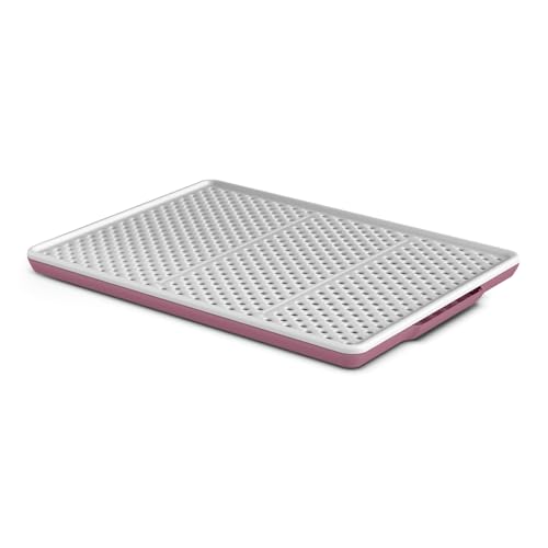 PATAM Doppelschichtige starre Matte mit Anti-Rutsch-Sieb, Schweinesparsieb für Katzentoilette, 46 cm x 36 cm x 3 cm, Made in Italy – Champion Rosa PATAM Doppelschichtige starre Matte mit Anti-Rutsch-Sieb, Schweinesparsieb für Katzentoilette, 46 cm x 36 cm x 3 cm, Made in Italy – Champion Rosa von PATAM