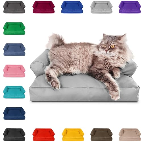 PatchHome Katzenbett – Oeko-TEX Zertifiziert – Katzenmöbel – mit recyceltem Styropor gefüllt – Katzensofa – Made in Germany – 50x40x15 cm – Grau PatchHome Katzenbett – Oeko-TEX Zertifiziert – Katzenmöbel – mit recyceltem Styropor gefüllt – Katzensofa – Made in Germany – 50x40x15 cm – Grau von PATCH HOME