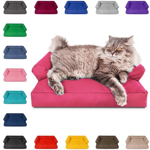 PatchHome Katzenbett – Oeko-TEX Zertifiziert – Katzenmöbel – mit recyceltem Styropor gefüllt – Katzensofa – Made in Germany – 50x40x15 cm – Rosa PatchHome Katzenbett – Oeko-TEX Zertifiziert – Katzenmöbel – mit recyceltem Styropor gefüllt – Katzensofa – Made in Germany – 50x40x15 cm – Rosa von PATCH HOME