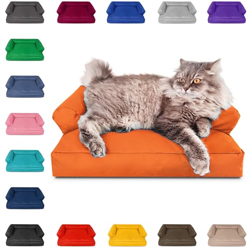 PatchHome Katzenbett – Oeko-TEX Zertifiziert – Katzenmöbel – mit recyceltem Styropor gefüllt – Katzensofa – Made in Germany – 50x40x15 cm – Neon Orange PatchHome Katzenbett – Oeko-TEX Zertifiziert – Katzenmöbel – mit recyceltem Styropor gefüllt – Katzensofa – Made in Germany – 50x40x15 cm – Neon Orange von PATCH HOME