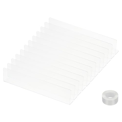PATIKIL 12er-Pack Unter-Couch-Blocker, Acryl-Unter-Bett-Blocker für Haustiere (2,36" H x 11,02" L) mit Klebeband Klar Spielzeug-Blocker für Bett Sofa Schreibtisch Möbel von PATIKIL