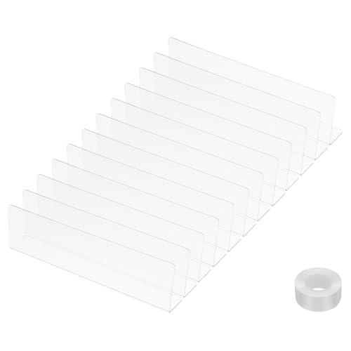 PATIKIL 12er-Pack Unter-Couch-Blocker, Acryl-Unter-Bett-Blocker für Haustiere (2,36" H x 7,87" L) mit Klebeband Klar Spielzeug-Blocker für Bett Sofa Schreibtisch Möbel von PATIKIL