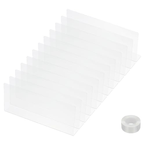 PATIKIL 12er-Pack Unter-Couch-Blocker, Acryl-Unter-Bett-Blocker für Haustiere (4,72" H x 11,02" L) mit Klebeband Klar Spielzeug-Blocker für Bett Sofa Schreibtisch Möbel von PATIKIL