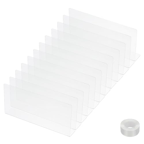 PATIKIL 12er-Pack Unter Couch Blocker, Acryl Unter Bett Blocker für Haustiere (4,72" H x 9,84" L) mit Klebeband Klar Spielzeug Blocker für Bett Sofa Schreibtisch Möbel von PATIKIL