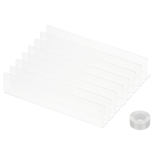 PATIKIL 8er-Pack Unter-Couch-Blocker, Acryl-Unter-Bett-Blocker für Haustiere (2,36" H x 11,02" L) mit Klebeband Klar Spielzeug-Blocker für Bett Sofa Schreibtisch Möbel von PATIKIL