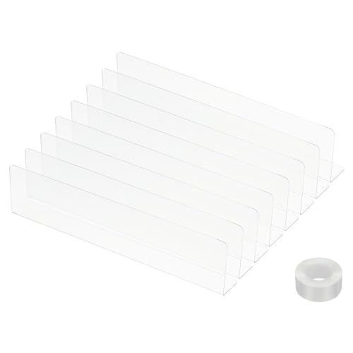 PATIKIL 8er-Pack Unter-Couch-Blocker, Acryl-Unter-Bett-Blocker für Haustiere (2,36" H x 9,84" L) mit Klebeband Klarer Spielzeug-Blocker für Bett Sofa Schreibtisch Möbel von PATIKIL