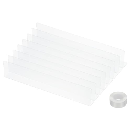 PATIKIL 8er-Pack Unter-Couch-Blocker, Acryl-Unter-Bett-Blocker für Haustiere (3,15" H x 15,75" L) mit Klebeband Klar Spielzeug-Blocker für Bett Sofa Schreibtisch Möbel von PATIKIL