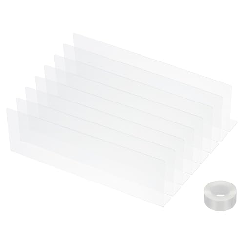 PATIKIL 8er-Pack Unter-Couch-Blocker, Acryl-Unter-Bett-Blocker für Haustiere (4,72" H x 15,75" L) mit Klebeband Klar Spielzeug-Blocker für Bett Sofa Schreibtisch Möbel von PATIKIL