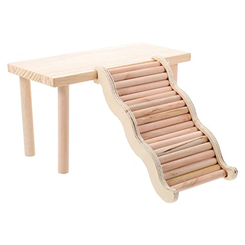 PATKAW Hamsterkäfig Plattform Holz Hamster Kletterleiter Spielzeug für Meerschweinchen Chinchillas Rennmäuse Mäuse Ratten PATKAW Hamsterkäfig Plattform Holz Hamster Kletterleiter Spielzeug für Meerschweinchen Chinchillas Rennmäuse Mäuse Ratten von PATKAW