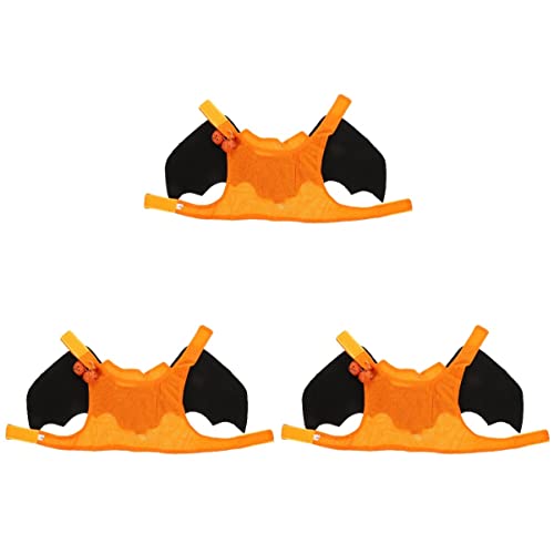 PATKAW 3st Fledermausgeschirr Für Haustiere Haustier Cosplay Fledermaus Kürbisfledermaus-katzenmantel Welpen-Fledermaus-kostüm Halloween-katzenkostüm Dracula-kostüm Faltbar Stoff Der Hund von PATKAW