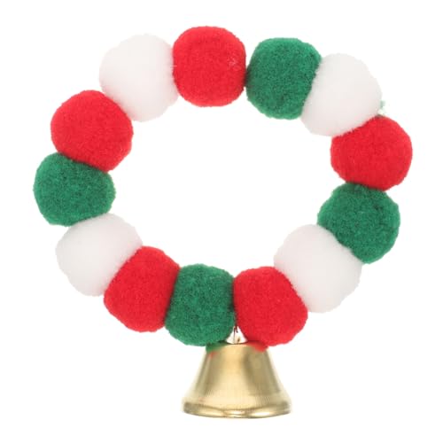 PATKAW Haustierhalsband Weihnachts-Hundezubehör Katzenhalsband Plüschball Weihnachtshalsbänder für Welpen elastisches Hundehalsband Katzen und Hunde die Klingel Krawatten von PATKAW