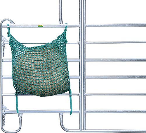 PATURA KG Heunetztasche 1,0 x 0,9 m, komplett Maschenweite 4,5 cm mit Gurtschnellverschlüssen von PATURA KG