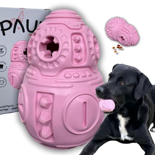 Paul Hundespielzeug -NEU- Kauspielzeug für Hunde, Naturkautschuk, füllbar mit Leckerlis, unzerstörbar für Normale Kauer, gefrierbar, Zahnpflege, kleine, mittelgroße, große Hunde von PAUL natural play.