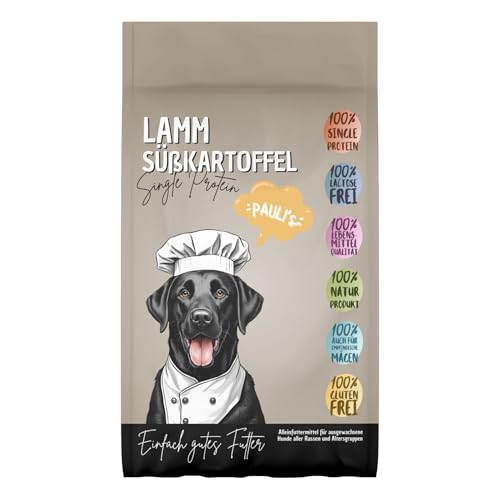 PAULI's Trockenfutter der Klassiker Lamm & Süßkartoffel für Hunde| Naturprodukt| Single/Mono Protein| Getreidefrei| gut verdaulich| ohne Konservierungsstoffe| ohne Zusatzstoffe| alle Rassen 1x 5Kg PAULI's Trockenfutter der Klassiker Lamm & Süßkartoffel für Hunde| Naturprodukt| Single/Mono Protein| Getreidefrei| gut verdaulich| ohne Konservierungsstoffe| ohne Zusatzstoffe| alle Rassen 1x 5Kg von PAULI's