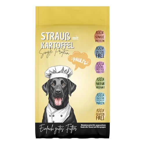 PAULI's Trockenfutter Low-Fat Strauß & Kartoffel für Hunde| Naturprodukt| geringer Fettanteil nur 8,2%| Single Protein| Getreidefrei| ohne Zusatzstoffe| bei Unverträglichkeiten geeignet| 2x5Kg PAULI's Trockenfutter Low-Fat Strauß & Kartoffel für Hunde| Naturprodukt| geringer Fettanteil nur 8,2%| Single Protein| Getreidefrei| ohne Zusatzstoffe| bei Unverträglichkeiten geeignet| 2x5Kg von PAULI's