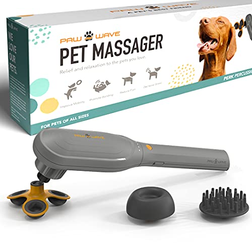 PAW WAVE Haustier-Massagegerät - Percussion-Massage für tiefe Gewebeentlastung - Mit 3 austauschbaren Massageaufsätzen - Ideal für mittlere bis große Haustiere PAW WAVE Haustier-Massagegerät - Percussion-Massage für tiefe Gewebeentlastung - Mit 3 austauschbaren Massageaufsätzen - Ideal für mittlere bis große Haustiere von PAW WAVE