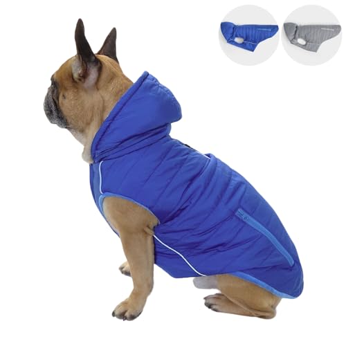 PAW WOW IMMI Hundejacke | Hundemantel | Jacke für kleine, mittelgroße und große Hunde für kalte Tage (Blau, L) von PAW WOW