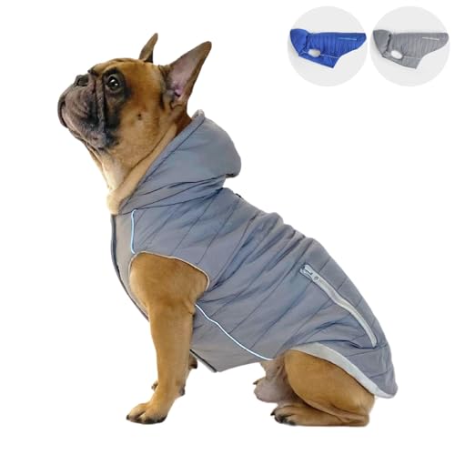 PAW WOW IMMI Hundejacke | Hundemantel | Jacke für kleine, mittelgroße und große Hunde für kalte Tage (Grau, XL) von PAW WOW
