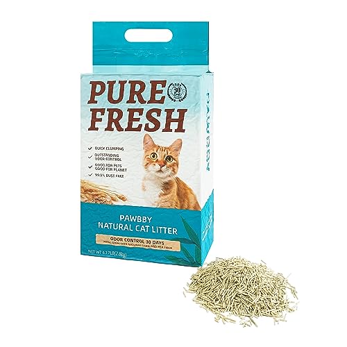 PAWBBY Katzenstreu aus Natürlichen Pflanzen, Verhindert Ammoniakgas/Kein Geruch, Hervorragende Klumpenbildungsfähigkeit, 0% Ton, 0% Formaldehyd, 99% Staubfrei,Gut für Mehrere Katzen, 5,49 l/2,8 kg PAWBBY Katzenstreu aus Natürlichen Pflanzen, Verhindert Ammoniakgas/Kein Geruch, Hervorragende Klumpenbildungsfähigkeit, 0% Ton, 0% Formaldehyd, 99% Staubfrei,Gut für Mehrere Katzen, 5,49 l/2,8 kg von PAWBBY