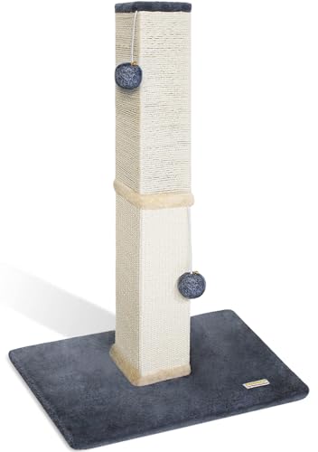 PAWBEE Kratzbaum für Katzen, 81,3 cm hoch, mit Glöckchen und Plüschbällen, Sisal-Kratzbaum mit größerer Basis für bessere Stabilität PAWBEE Kratzbaum für Katzen, 81,3 cm hoch, mit Glöckchen und Plüschbällen, Sisal-Kratzbaum mit größerer Basis für bessere Stabilität von PAWBEE
