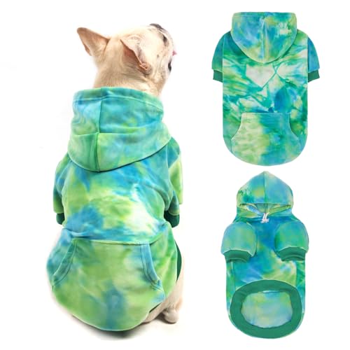 Hunde-Kapuzenpullover mit Loch für die Leine, weich, warm, für Herbst und kaltes Wetter, Haustier-Outfit mit Tasche, Kapuzenpullover für Welpen, kleine, mittelgroße und große Hunde, Jungen und Mädchen Hunde-Kapuzenpullover mit Loch für die Leine, weich, warm, für Herbst und kaltes Wetter, Haustier-Outfit mit Tasche, Kapuzenpullover für Welpen, kleine, mittelgroße und große Hunde, Jungen und Mädchen von PAWCHIE