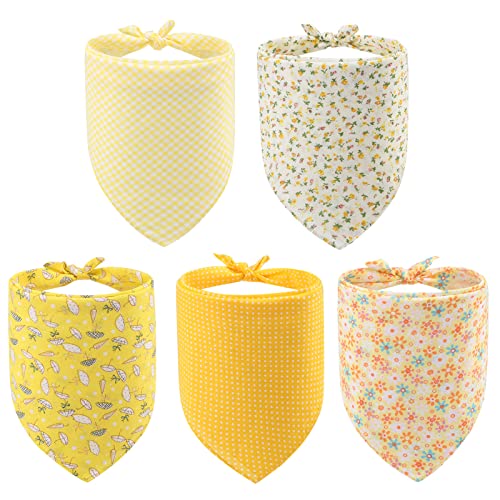PAWCHIE Hundehalstücher, Haustier-Schals für Mädchen und Jungen, wendbar, dreieckig, Dekoration, Zubehör, Blumenmuster, verstellbar, weich, niedlich, quadratisch, Bandana für kleine Hunde, Katzen, PAWCHIE Hundehalstücher, Haustier-Schals für Mädchen und Jungen, wendbar, dreieckig, Dekoration, Zubehör, Blumenmuster, verstellbar, weich, niedlich, quadratisch, Bandana für kleine Hunde, Katzen, von PAWCHIE