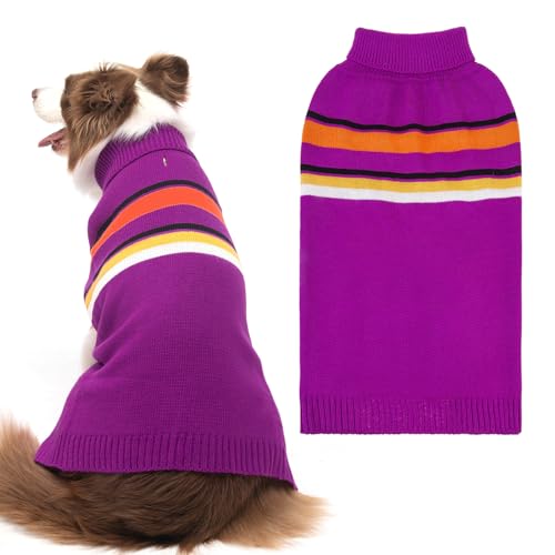 PAWCHIE Hundepullover – warmer Rollkragen, dicke Hundekleidung mit Loch für die Leine, gestricktes Hundeoutfit für kleine bis große Hunde, Welpen, Katzen PAWCHIE Hundepullover – warmer Rollkragen, dicke Hundekleidung mit Loch für die Leine, gestricktes Hundeoutfit für kleine bis große Hunde, Welpen, Katzen von PAWCHIE