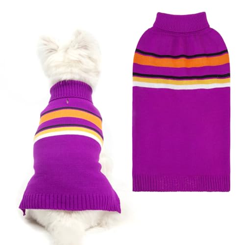 PAWCHIE Hundepullover – warmer Rollkragen, dicke Hundekleidung mit Loch für die Leine, gestricktes Hundeoutfit für kleine bis große Hunde, Welpen, Katzen PAWCHIE Hundepullover – warmer Rollkragen, dicke Hundekleidung mit Loch für die Leine, gestricktes Hundeoutfit für kleine bis große Hunde, Welpen, Katzen von PAWCHIE