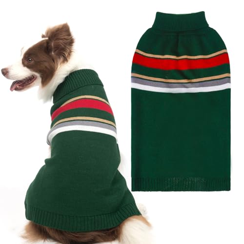 PAWCHIE Hundepullover – warmer Rollkragen, dicke Hundekleidung mit Loch für die Leine, gestricktes Hundeoutfit für kleine bis große Hunde, Welpen, Katzen PAWCHIE Hundepullover – warmer Rollkragen, dicke Hundekleidung mit Loch für die Leine, gestricktes Hundeoutfit für kleine bis große Hunde, Welpen, Katzen von PAWCHIE