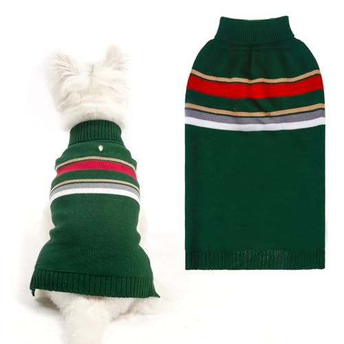 PAWCHIE Hundepullover – warmer Rollkragen, dicke Hundekleidung mit Loch für die Leine, gestricktes Hundeoutfit für kleine bis große Hunde, Welpen, Katzen PAWCHIE Hundepullover – warmer Rollkragen, dicke Hundekleidung mit Loch für die Leine, gestricktes Hundeoutfit für kleine bis große Hunde, Welpen, Katzen von PAWCHIE